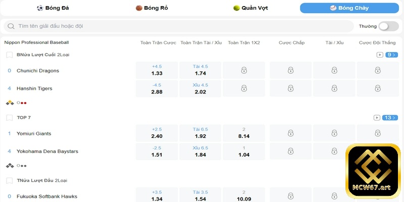 Cách tham gia cá cược loại hình bóng chày rất đơn giản